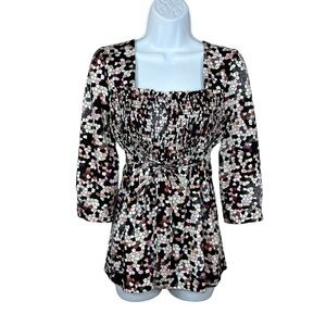 Small Vintage Lloyd Williams Colorful Stretch Square Neckline 90s